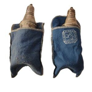Birks ? Sterling weighted Pair of Salt and Pepper Shakers  with cloth bags